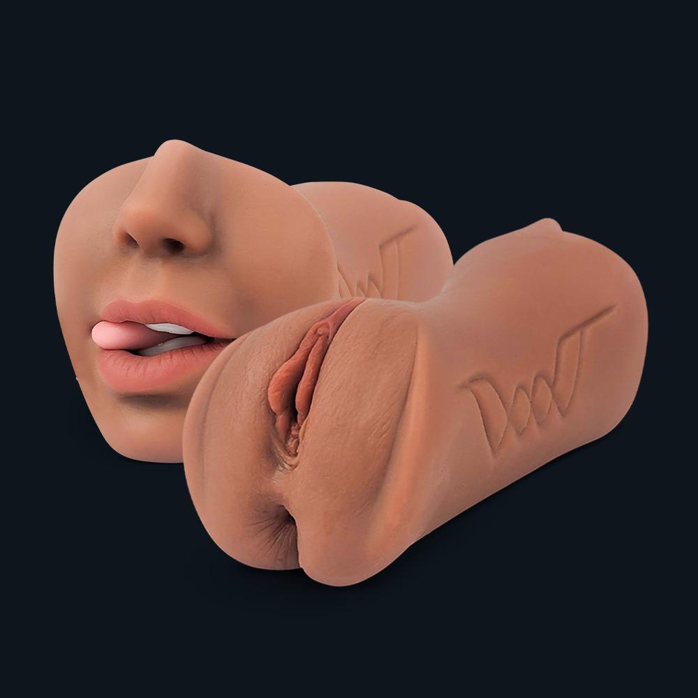 Lisa pocket pussy 3 in 1 with mouth, vaginal and anal openings, front view