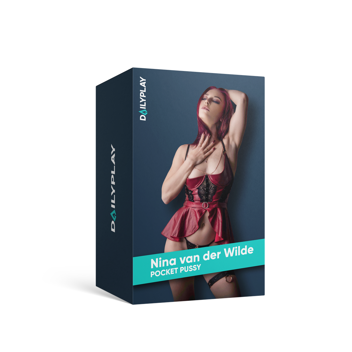 Dailyplay Verpackung der Nina van der Wilde Pocket Pussy mit Foto des Models