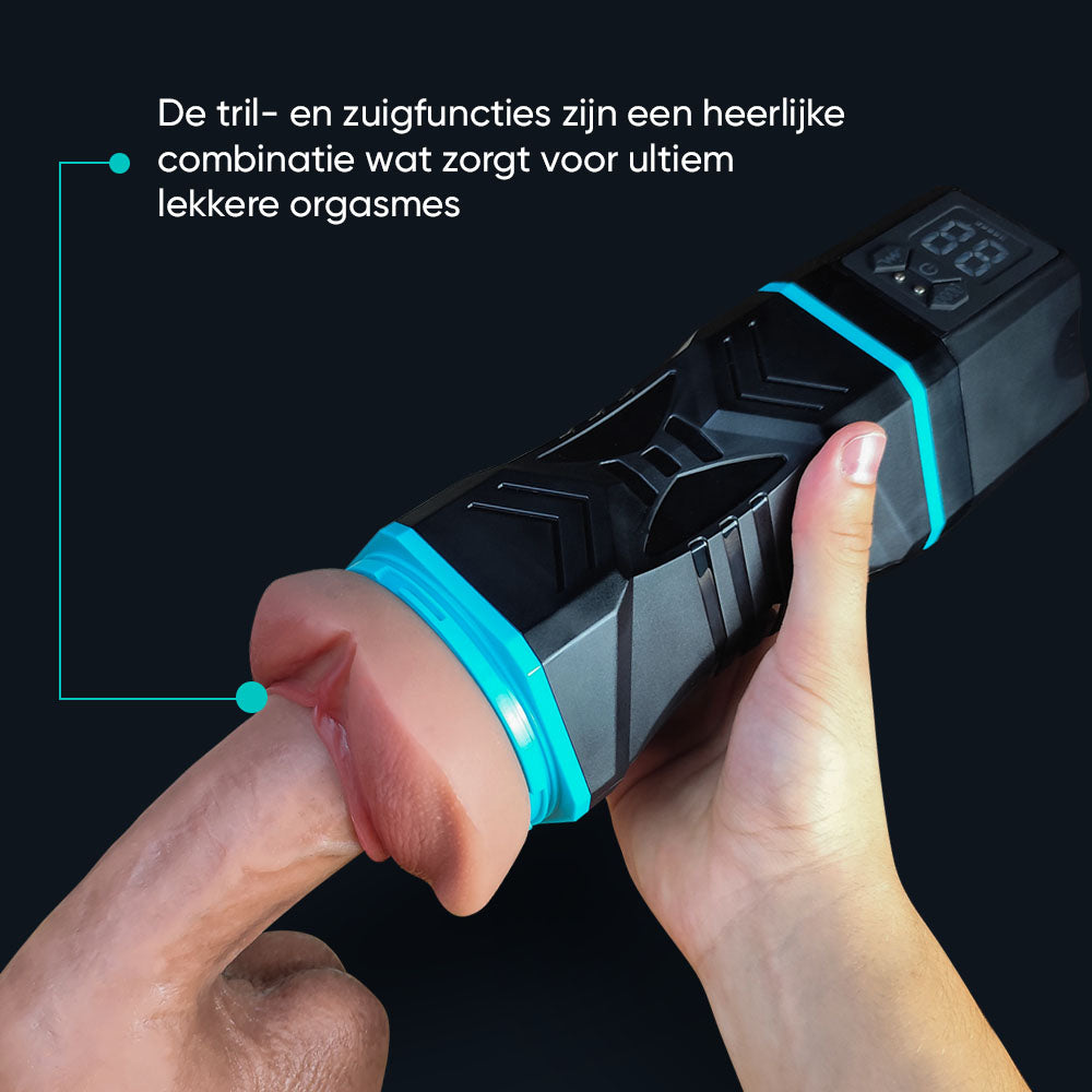 Kate blowjob simulator in the hand, combining vibration and suction functions